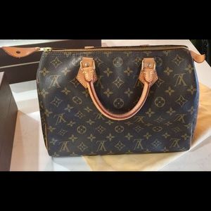 Louis Vuitton Speedy 30 Monogram Canvas Satchel